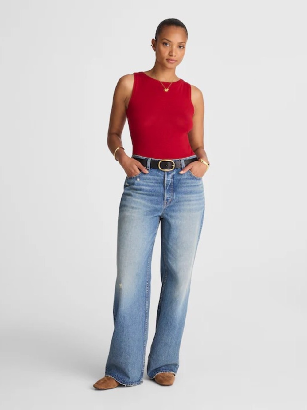 Madewell The Curvy Low-Slung Baggy Jean Blue Size 30 NWT